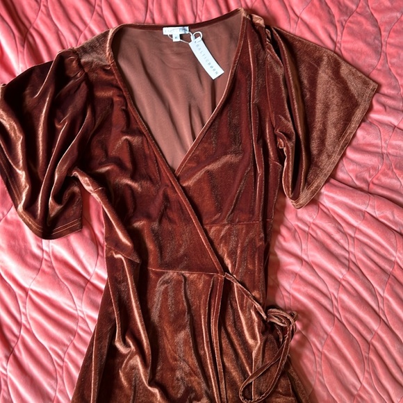 Baltic Born Meghan Wrap Dress - Bronze - Picture 1 of 3